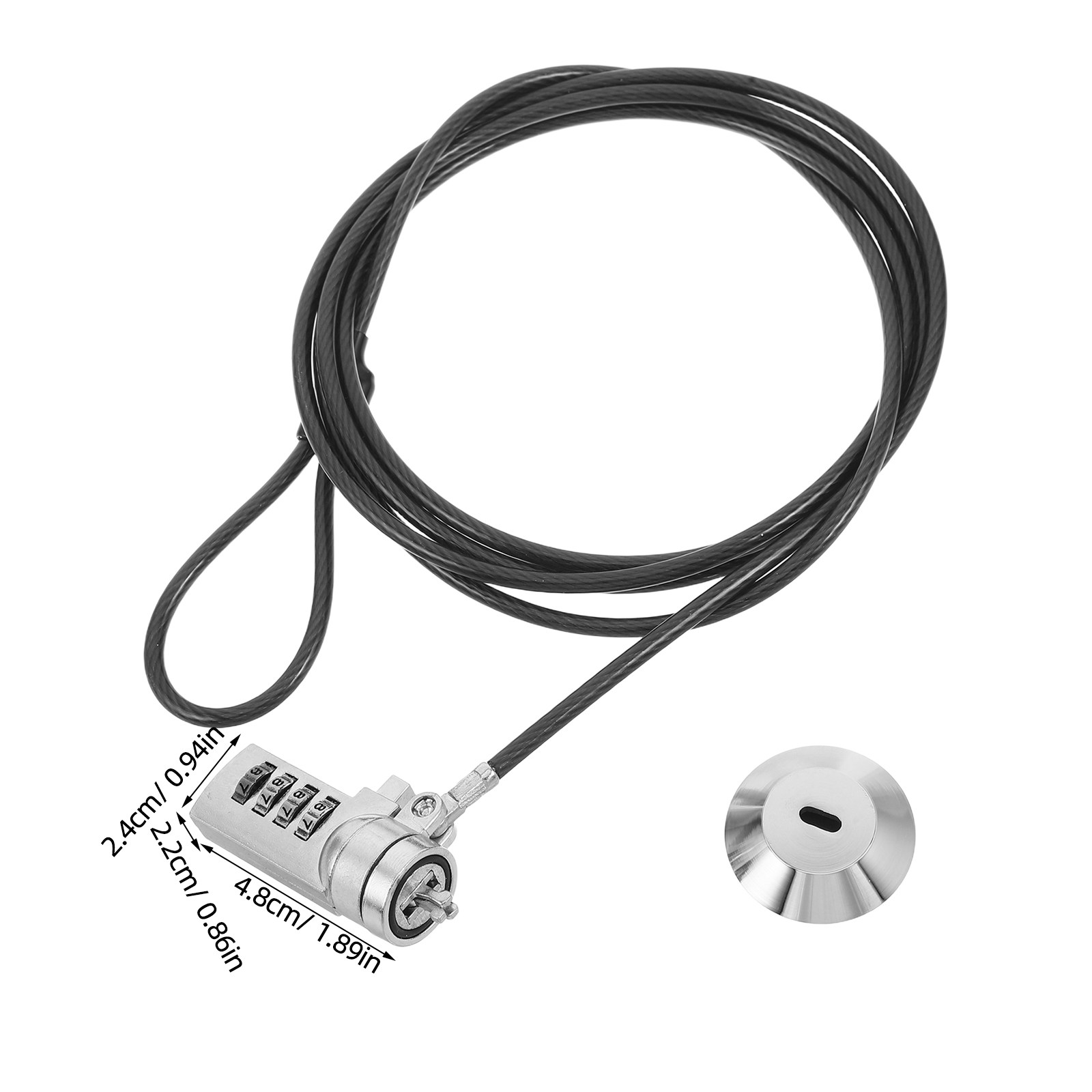 1Set Laptop Lock Combination 6 - Cable Lock Flexible recension och pris