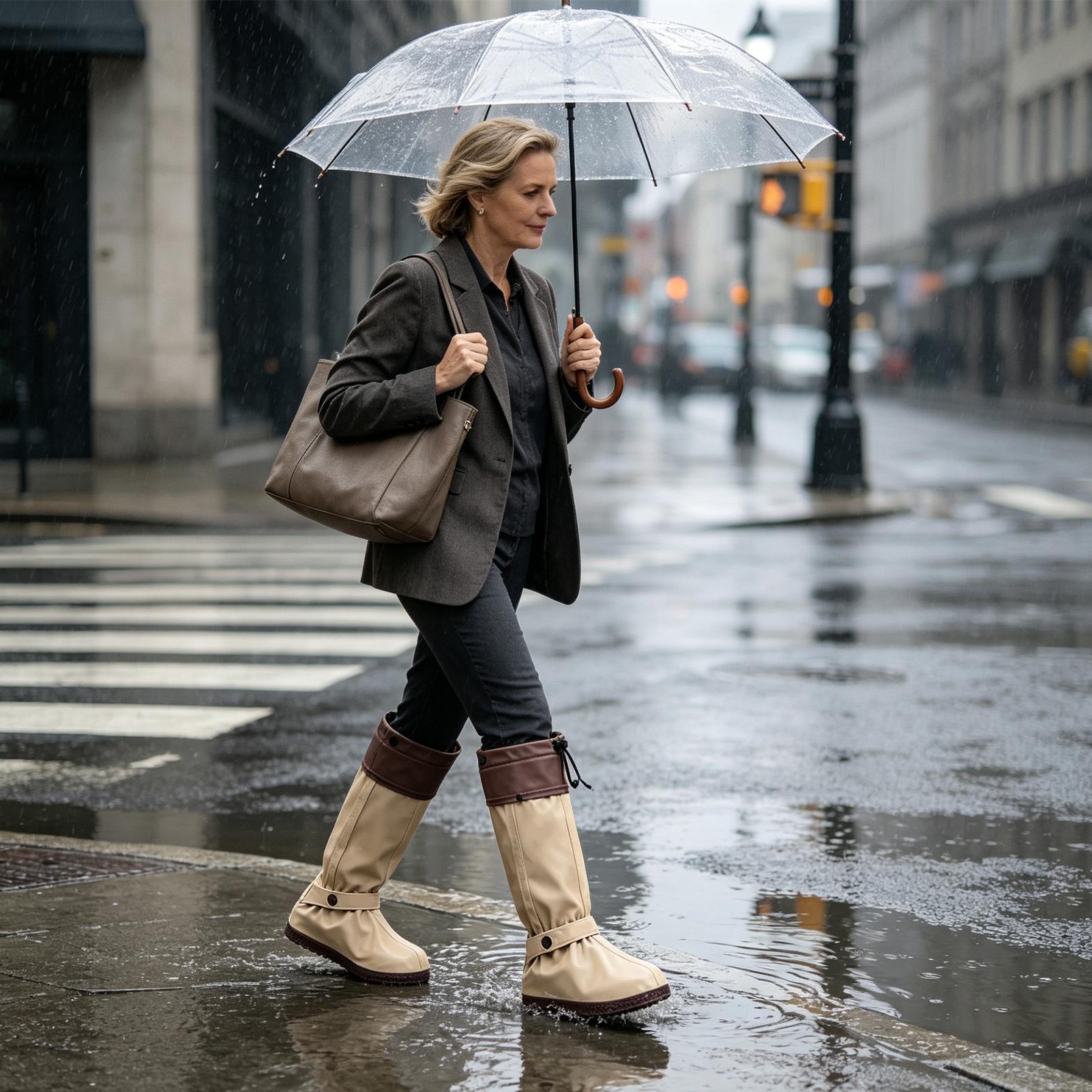 Rain Boot Covers Zipper Reusab - Cycling Commute Shoes recension och pris